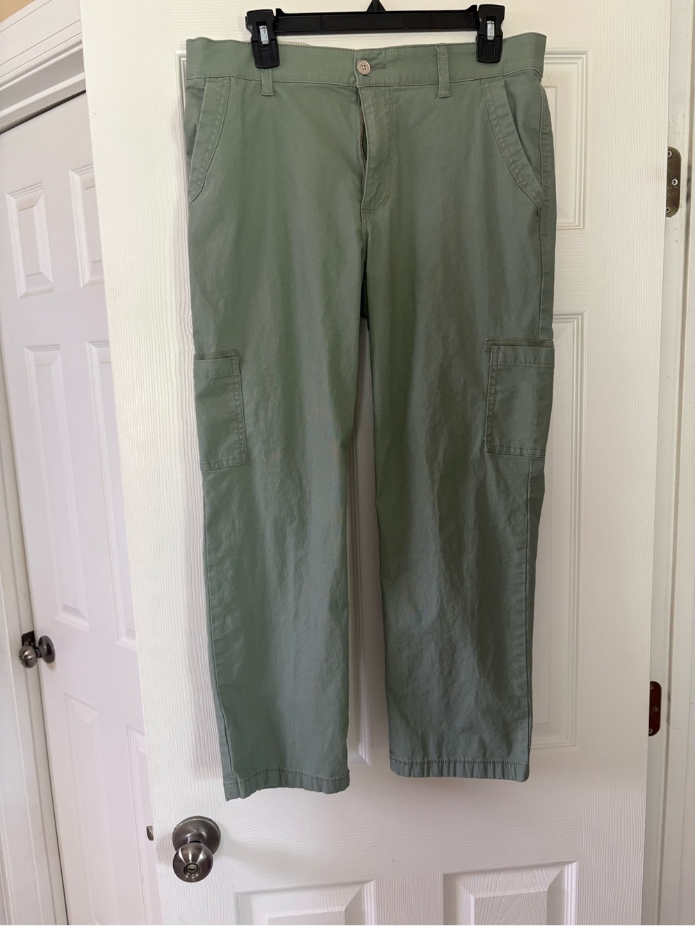 Gloria Vanderbilt Sage Green Cargo Trousers